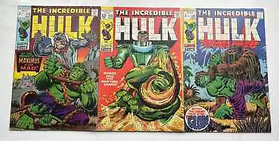 Buy The Incredible Hulk  1969  Marvel Silver Age Bundle    3 Comics  113 119 121 • 34.99£
