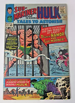 Buy Tales To Astonish #70 1965 [FN] 1st App King Neptune & Trident Sub Mariner Hulk • 46.59£