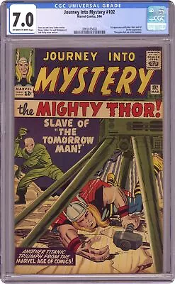 Buy Thor Journey Into Mystery #102 CGC 7.0 1964 3965015002 1st App. Sif • 671.77£