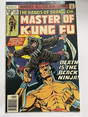 Buy SHANG-CHI : MASTER OF KUNG-FU #56 Marvel Comics UK Price 1977 VF • 2.95£