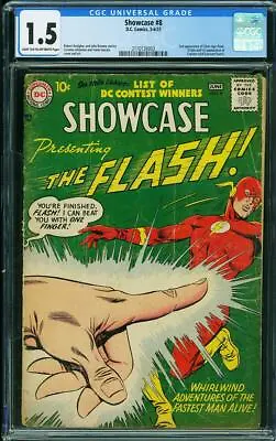 Buy Showcase #8 CGC 1.5 DC 1957 1st Captain Cold! Key Silver! 2nd Flash! L8 213 Cm • 1,361.50£