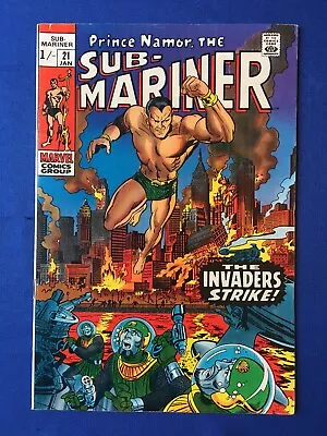 Buy Sub-Mariner #21 FN/VFN (7.0) MARVEL ( Vol 1 1970) (2) • 21£