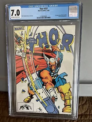 Buy Thor #337 Marvel Comics 11/83 CGC Graded 7.0 Beta Ray Bill 1st Appearance • 65.82£