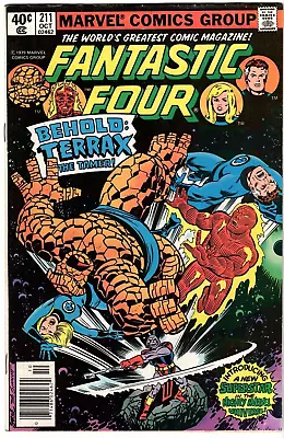 Buy Fantastic Four # 211 (Marvel)1979 - John Byrne Cover/Art - 1st App Terrax - FN- • 8.81£