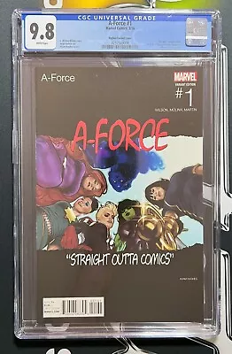 Buy A-Force #1 CGC 9.8 WP (2016) Hip Hop Variant Cover (Marvel) • 66.01£
