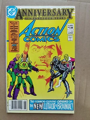 Buy ACTION COMICS #544 Sharp NM- New Luthor Brainiac 45th Anniversary 1983 DC • 10.87£