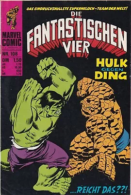 Buy The Fantastic Four 108 - Hulk / Demon - German Fantastic Four # 112 • 11.81£