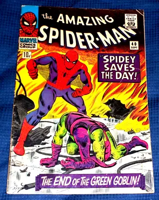 Buy AMAZING SPIDER-MAN   #40 V GOOD SPIDEY SAVES THE DAY - ICONIC COVER 2nd ROMITA • 89.99£