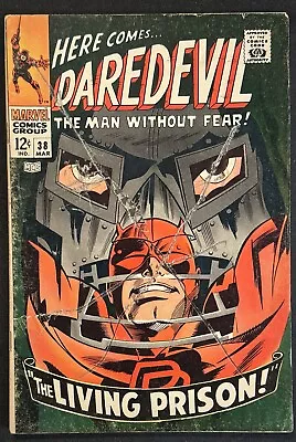 Buy Daredevil #38 Dr Doom Cover Silver Age Marvel Comics 1968 • 15.52£