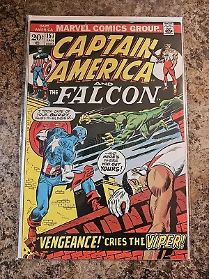 Buy Captain America #157 1st Appearance Of The Viper Marvel Comics 1973 VF • 18.64£