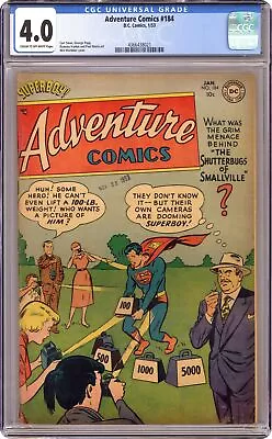 Buy Adventure Comics #184 CGC 4.0 1953 4366438021 • 174.74£