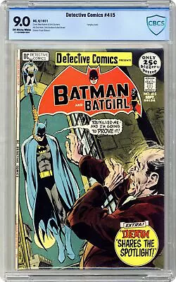 Buy Detective Comics #415 CBCS 9.0 1971 17-4049963-034 • 116.49£