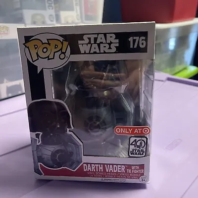 Buy STAR WARS DARTH VADER W/TIE FIGHTER #176 NEW Target Exclusive 40th - Funko • 42.86£