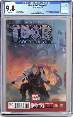 Buy Thor God Of Thunder #2A Ribic CGC 9.8 2013 3901762014 • 454.32£