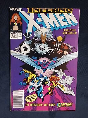 Buy UNCANNY X-MEN #242 (1989) VF/NM Newsstand Variant - Inferno Story • 7.77£