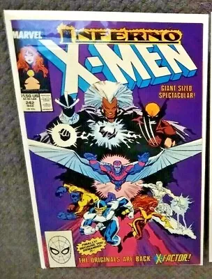 Buy UNCANNY X-MEN #242 VF/NM  1989 Marvel - Silvestri Cover - Inferno X-over • 6.17£