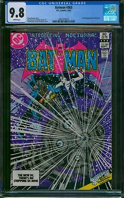 Buy Batman #363 ❄️ CGC 9.8 White Pages ❄️ 1st Appearance Of NOCTURNA! DC Comic 1983 • 154.55£