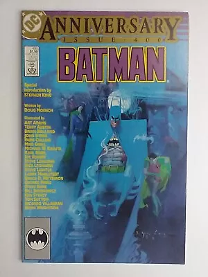 Buy DC Comics Batman #400 Bill Sienkiewicz Cover, Stephen King Introduction VF+ • 18.16£