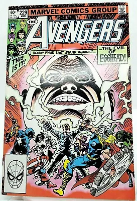 Buy  Avengers Marvel #229 Mar 1983 Egghead Henry Pym Vision Beast Issue Comic Vf • 6.95£