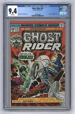 Buy Ghost Rider #10 1st Marvel Spotlight #5 Reprint HTF White Pages 1975 CGC 9.4 • 194.15£