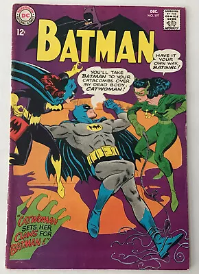 Buy Batman #197 Poison Ivy Catwoman Batgirl Cover DC Comics 1967 Silver Age  • 66.11£