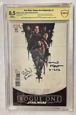 Buy Star Wars: Rogue One Adaptation #1 GRADED 8.5 SIGNED Photo Retailer Incentive • 155.59£