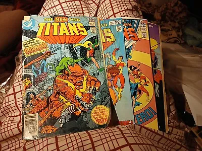 Buy New Teen Titans 5 9 10 & Promo 2nd & 3rd Deathstroke Appearance 1st Print 1981 • 27.31£