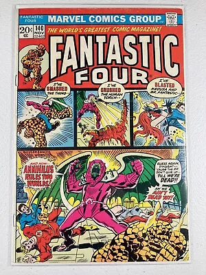 Buy Fantastic Four #140 Origin Of Annihilus! Marvel 1973 • 10.86£
