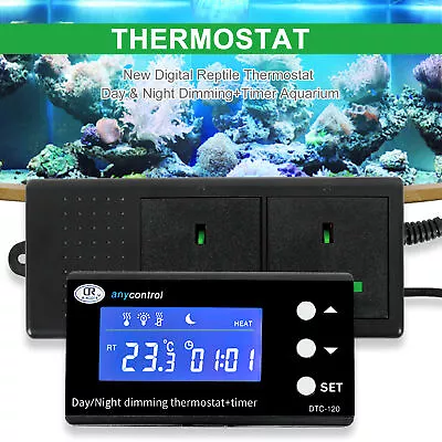 Buy Digital Reptile Temperature Control Thermostat Aquarium Snake Lizard Vivarium • 29.90£