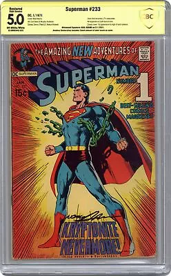 Buy Superman #233 CBCS 5.0 RESTORED SS Neal Adams 1971 22-0692A42-523 • 248.51£
