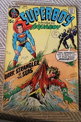 Buy Superboy #171 (January, 1971) Aquaboy 1st App! Dark Strangler Of The Seas! • 2.99£