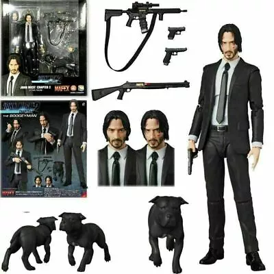 Buy Mafex No. 085 John Wick And His Dog The Killer 6  Action Figure Model Toys Doll • 29.99£
