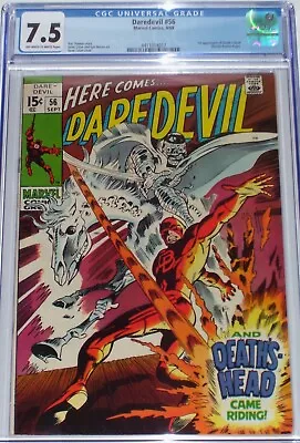 Buy Daredevil #56 CGC 7.5 From Sept 1969 1st Appearance Of Death's Head • 68.46£
