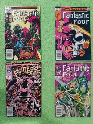 Buy Lot Of 4 FANTASTIC FOUR 256, 257, 270, 283 Canadian NM Newsstand Variants RD4598 • 5.43£