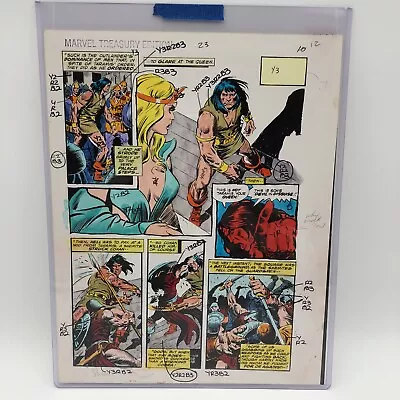 Buy Marvel Treasury Edition  Conan The Barbarian  #23 1979 John Buscema Color Guide • 172.79£