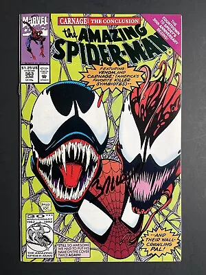 Buy Amazing Spiderman 363 Carnage Part Three Signed By Mark Bagley VF/NM • 62.12£