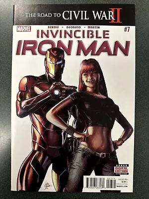 Buy Invincible Iron Man #7 (Marvel, 2016) 1st Cameo Riri Williams Deodato NM • 27.18£