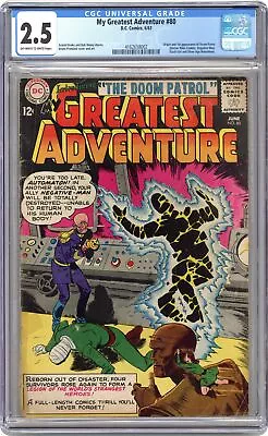 Buy My Greatest Adventure #80 CGC 2.5 1963 4162658002 Origin And 1st Doom Patrol • 310.64£