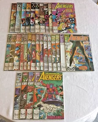 Buy Vintage Marvel Comics 1988-1990 Avengers 33 #263-320 + Plastic Sleeves        • 15.52£