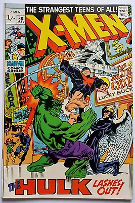 Buy X-Men 66 Marvel 1970 X-Men V Hulk Vfn • 84.99£