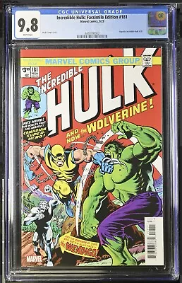 Buy Incredible Hulk: Facsimile Edition 181 CGC 9.8 (700) • 50£