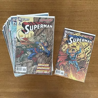 Buy Superman Vol. 3 (New 52) Complete Series #1-52, #0, Annual #1-3 & Futures End #1 • 180£