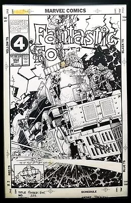 Buy Fantastic Four #354 By Walt Simonson 11x17 FRAMED Original Art Poster Marvel Com • 46.55£