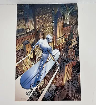 Buy MIKE ZECK SILVER SURFER ART PRINT SIGNED Variant Cover 11”x17” • 31.06£