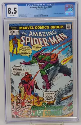 Buy Amazing Spider-man #122 ~ Marvel 1973 ~ Cgc 8.5 ~ Death Of The Green Goblin • 392.18£