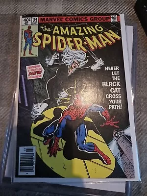 Buy Amazing Spider-Man #194 (Marvel Comics, 1979) Newsstand 1st Black Cat Appearance • 235£