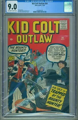 Buy Kid Colt Outlaw #94 - Cgc (9.0) - Stan Lee Story - Jack Kirby Cover - 11/1960 • 427.13£