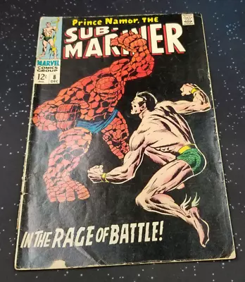 Buy Sub-mariner #8 1968 Marvel Comics RAW COMIC • 16.77£