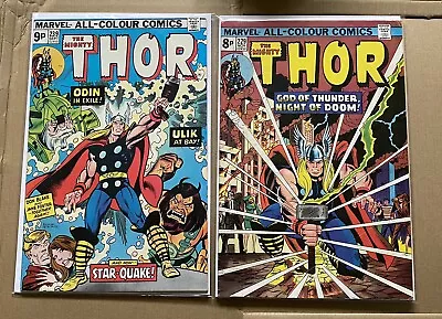 Buy Thor #229, Marvel Comics, 1974, Advert For Hulk #181, Wolverine + Thor #239 • 29.99£