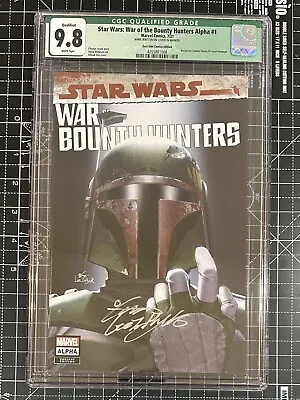 Buy 🔥 STAR WARS War Of The Bounty Hunters Alpha #1 Signed Inhyuk Lee CGC 9.6 Fett • 94.75£